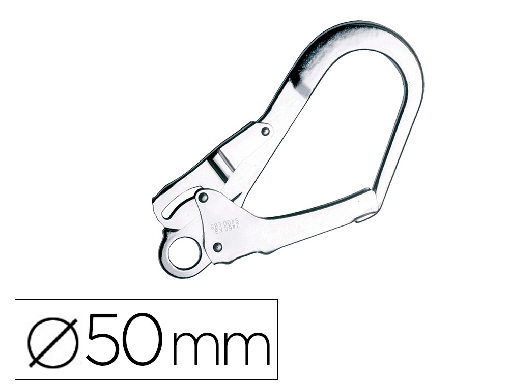 GANCHO DE SEGURIDAD FARU ACERO GALVANIZADO 50 MM