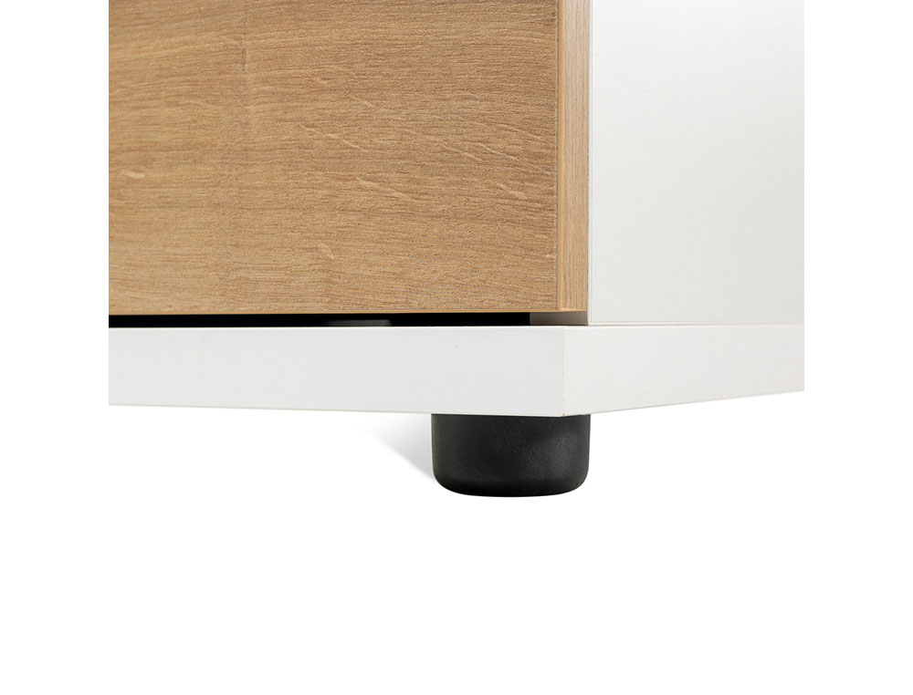 CAJONERA ROCADA CON TRES CAJONES SERIE STORE 60X50X72 CM ACABADO AW04 BLANCO/BLANCO