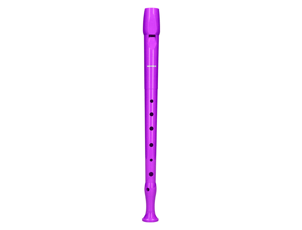 FLAUTA HOHNER 9508 COLOR VIOLETA FUNDA VERDE Y TRANSPARENTE