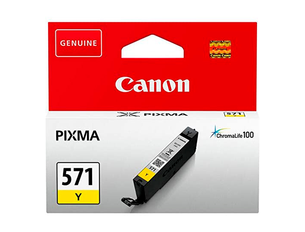INK-JET CANON CLI 571 PIXMA TS5051 / TS6050 / TS8051 / TS9050 / AMARILLO 161 PAGINAS