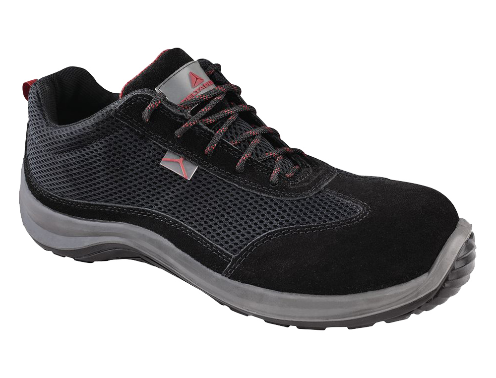 ZAPATOS DE SEGURIDAD DELTAPLUS ASTI PIEL DE SERRAJE AFELPADO SUELA DE COMPOSITE NEGRO TALLA 38
