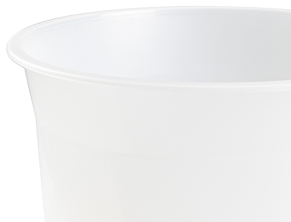 PAPELERA PLASTICO Q-CONNECT TRANSPARENTE 13 LITROS 275X285 MM