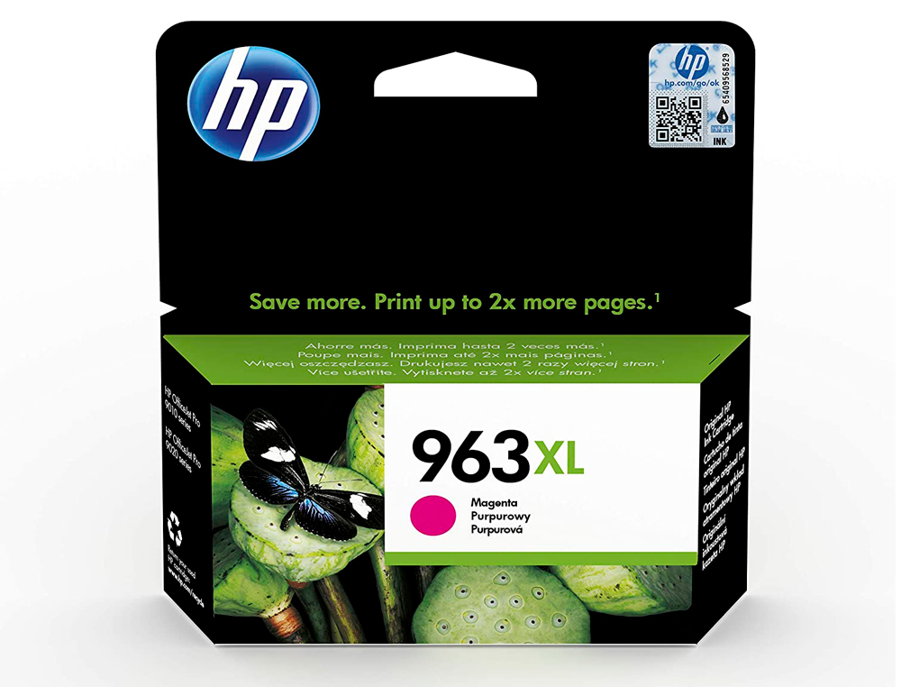 INK-JET HP 963 XL OFFICEJET PRO 9010 / 9020 / 9022 / 9023 / 9025 MAGENTA 1600 PAGINAS