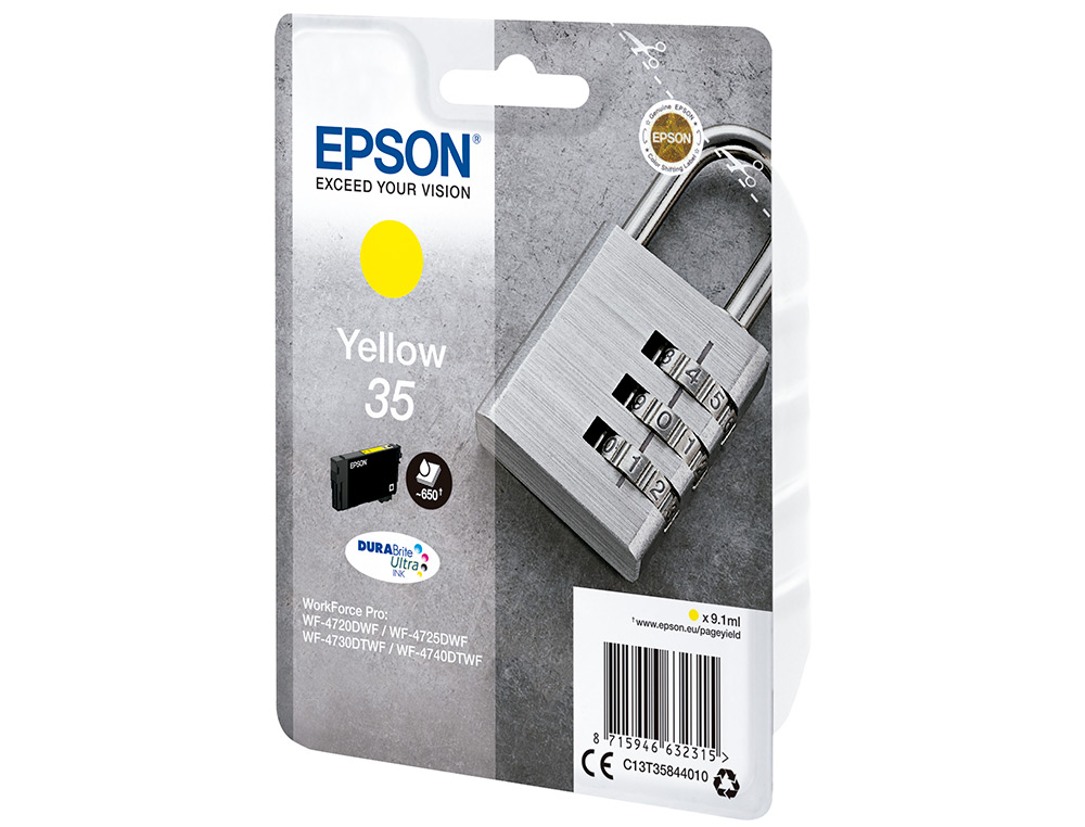 INK-JET EPSON SINGLEPACK AMARILLO 35 DURABRITE ULTRA INK