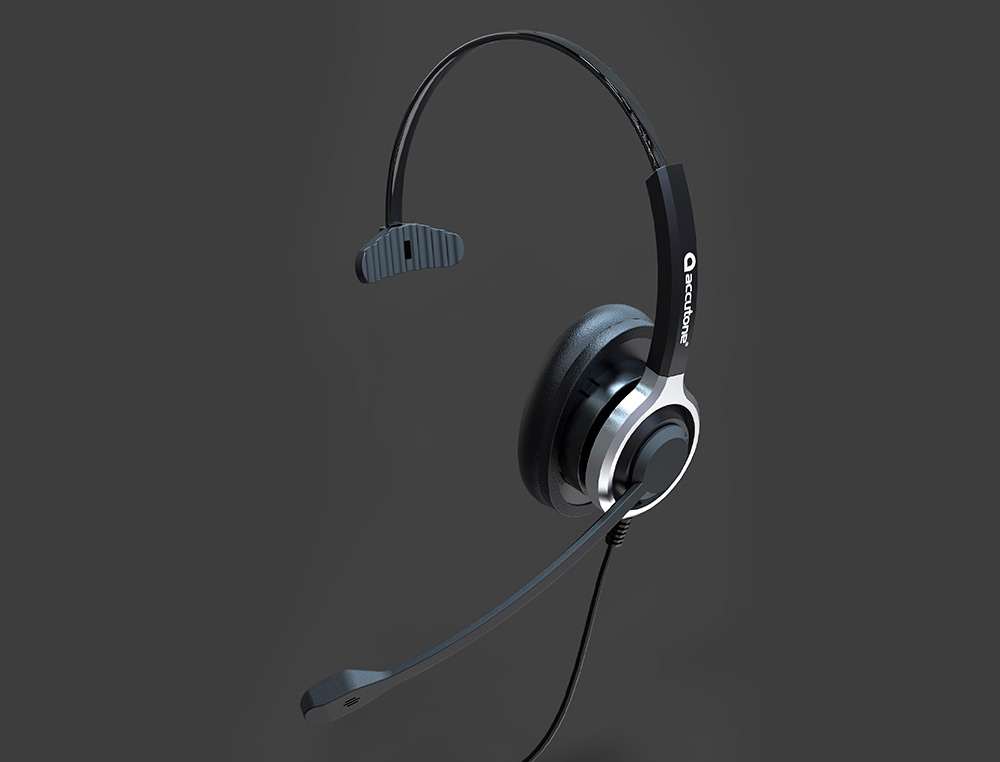 AURICULAR ACCUTONE UM610MKII-UC ALTA GAMA MONOAURAL USB CONTROLADOR/CANCELACION 90%