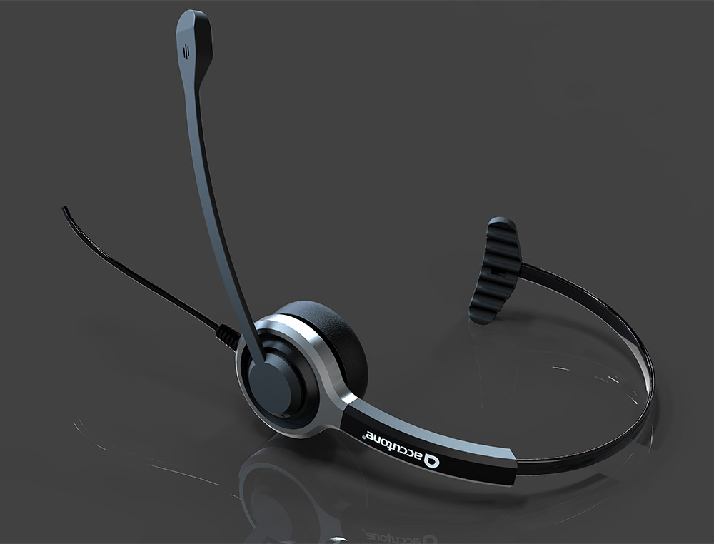 AURICULAR ACCUTONE UM610MKII-UC ALTA GAMA MONOAURAL USB CONTROLADOR/CANCELACION 90%