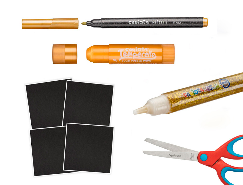 SET DE DIBUJO CARIOCA METALLIC POP UP CARD CREATOR 3D 17 PIEZAS