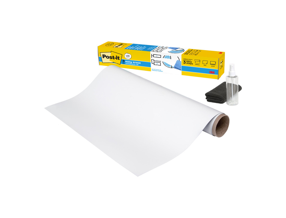 PIZARRA BLANCA POST-IT SUPER STICKY FLEX ADHESIVA REMOVIBLE ROLLO 91,4X121,9 CM