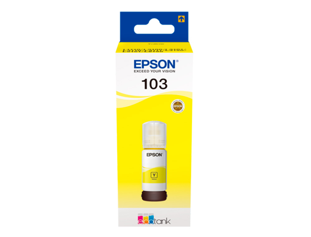 TINTA EPSON ECOTANK 103 L3110/3150/3151/5190 AMARILLO BOTELLA DE 65 ML