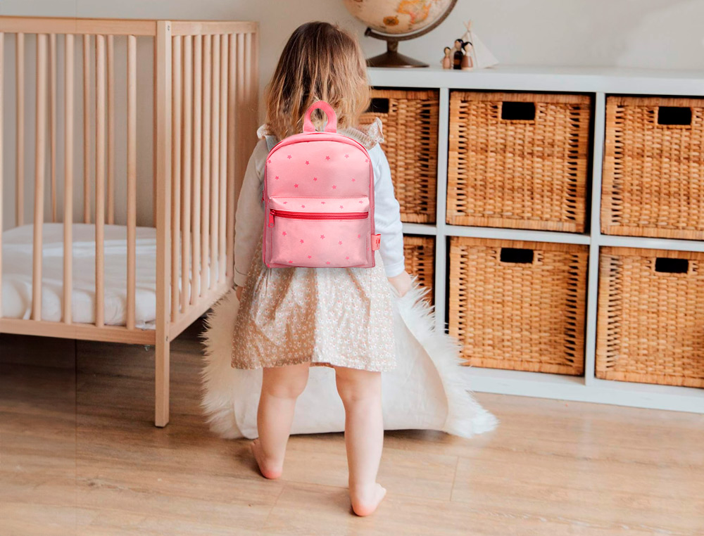 MOCHILA PREESCOLAR LIDERPAPEL KIDS ROSA 250X115X210 MM