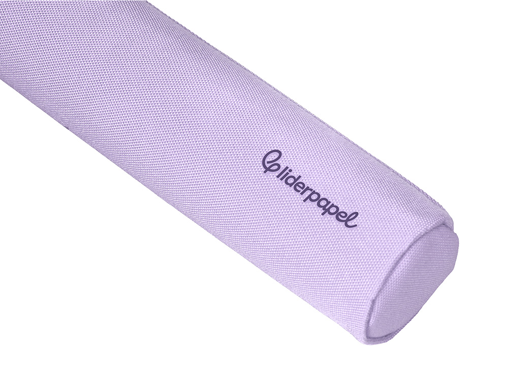 ESTUCHE PORTATODO LIDERPAPEL SLIM CILINDRICO 220X45MM LILA