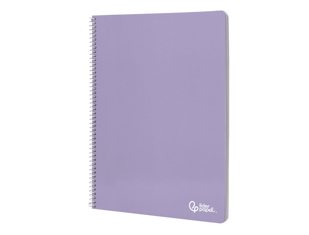 CUADERNO ESPIRAL LIDERPAPEL A4 SMART TAPA BLANDA 80H 75GR PAUTA 3,5MM CON MARGEN COLORES SURTIDOS