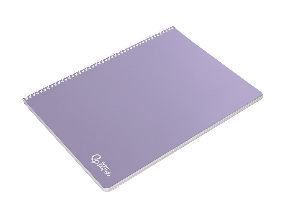 CUADERNO ESPIRAL LIDERPAPEL A4 SMART TAPA BLANDA 80H 75GR PAUTA 3,5MM CON MARGEN COLORES SURTIDOS