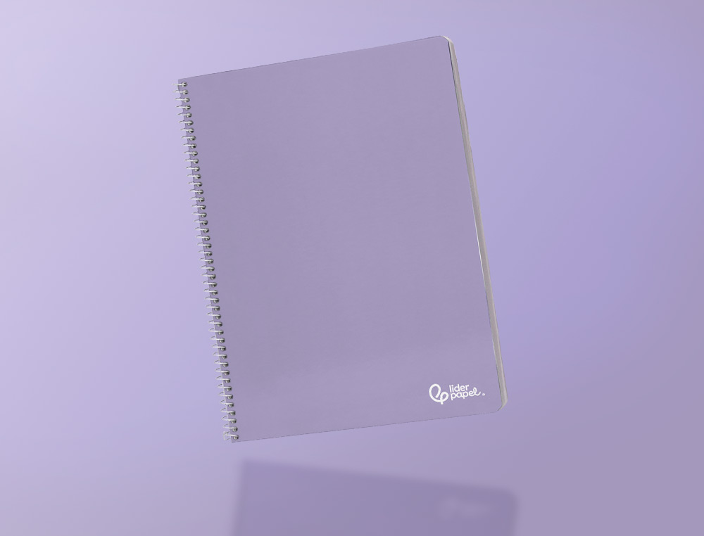 CUADERNO ESPIRAL LIDERPAPEL A4 SMART TAPA BLANDA 80H 75GR PAUTA 3,5MM CON MARGEN COLORES SURTIDOS