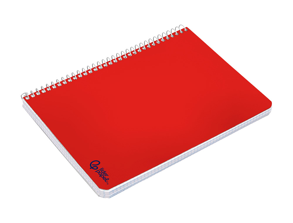 CUADERNO ESPIRAL LIDERPAPEL A5 SMART TAPA BLANDA 80H 75GR CUADRO 6MM CON MARGEN COLORES SURTIDOS
