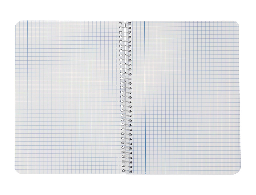 CUADERNO ESPIRAL LIDERPAPEL A5 SMART TAPA BLANDA 80H 75GR CUADRO 6MM CON MARGEN COLORES SURTIDOS