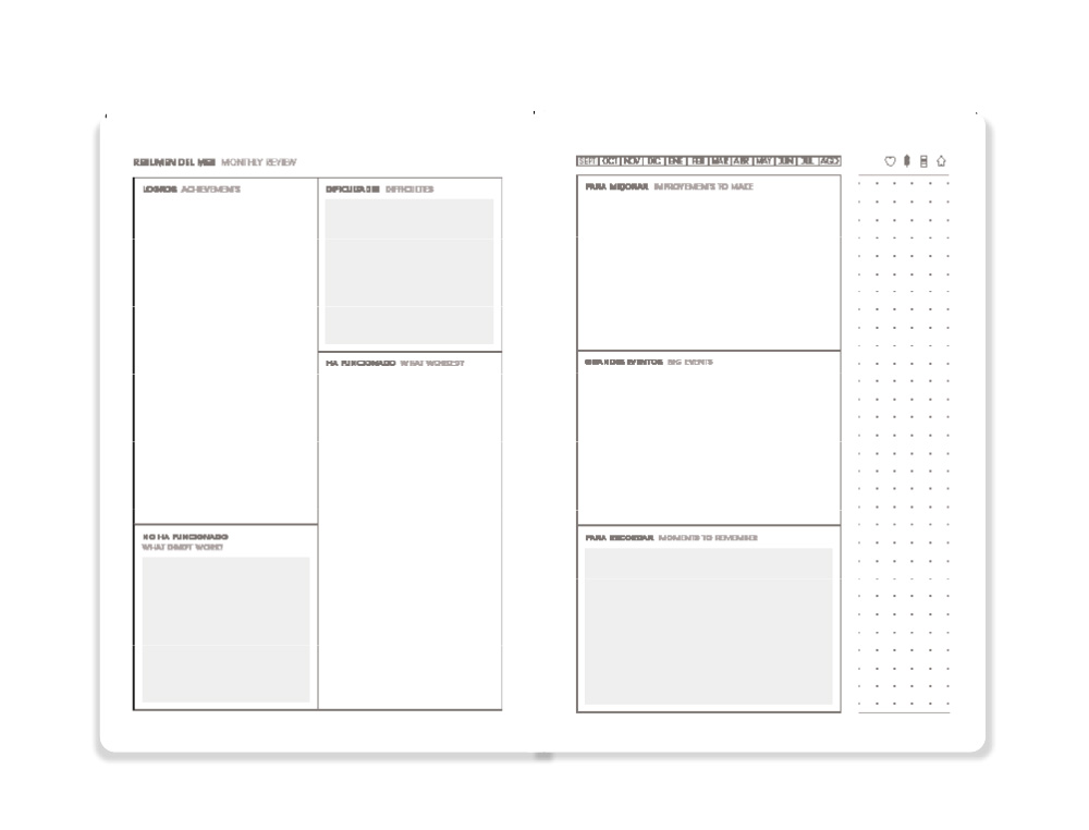 AGENDA ESCOLAR ANTARTIK 25-26 ESPIRAL ESSENTIALS NEGRO DIA PAGINA A5 BILINGÜE PAPEL FSC 80 GR