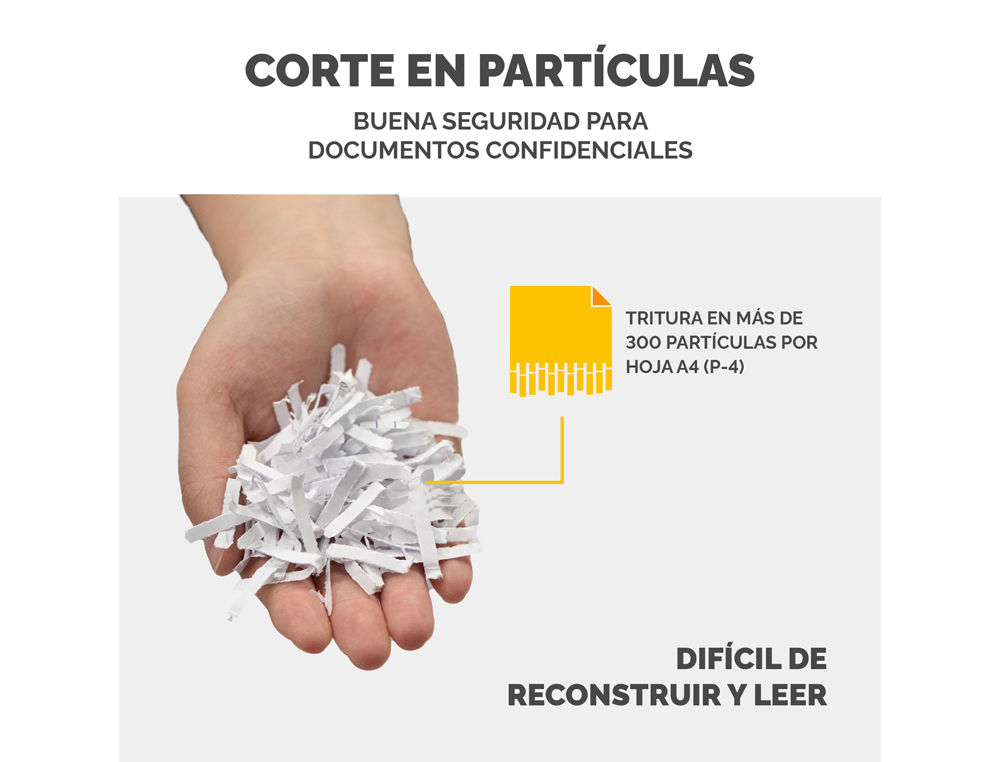 DESTRUCTORA DE DOCUMENTOS FELLOWES 450C CAPACIDAD DE CORTE 450 HOJAS DESTRUYE GRAPAS CLIPS TARJETAS Y CD 68