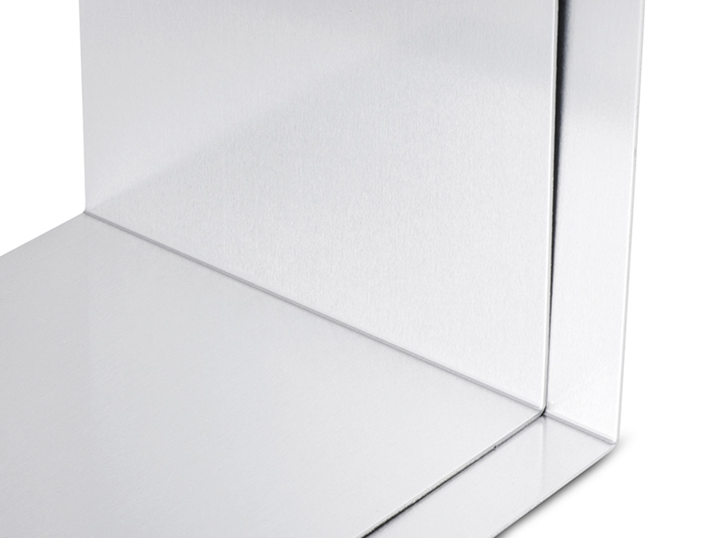 APOYALIBROS METALICO MAUL ALUMINIO 100X100X130 MM PACK DE 2 UNIDADES