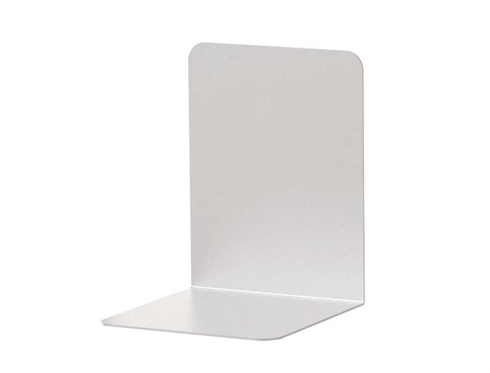 APOYALIBROS METALICO MAUL ALUMINIO 100X100X130 MM PACK DE 2 UNIDADES