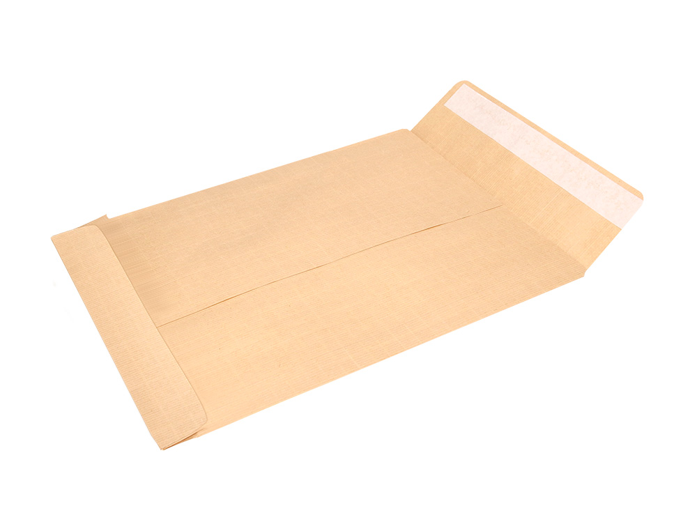 SOBRE LIDERPAPEL BOLSA N.14 KRAFT B5 176X250 MM TIRA DE SILICONA CAJA DE 500 UNIDADES