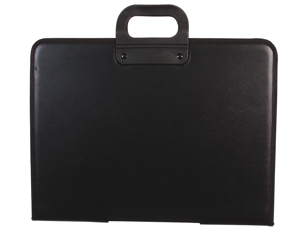CARTERA PORTADOCUMENTOS Q-CONNECT NEGRA CON ASA CON CREMALLERA DIN A3 420X297 MM
