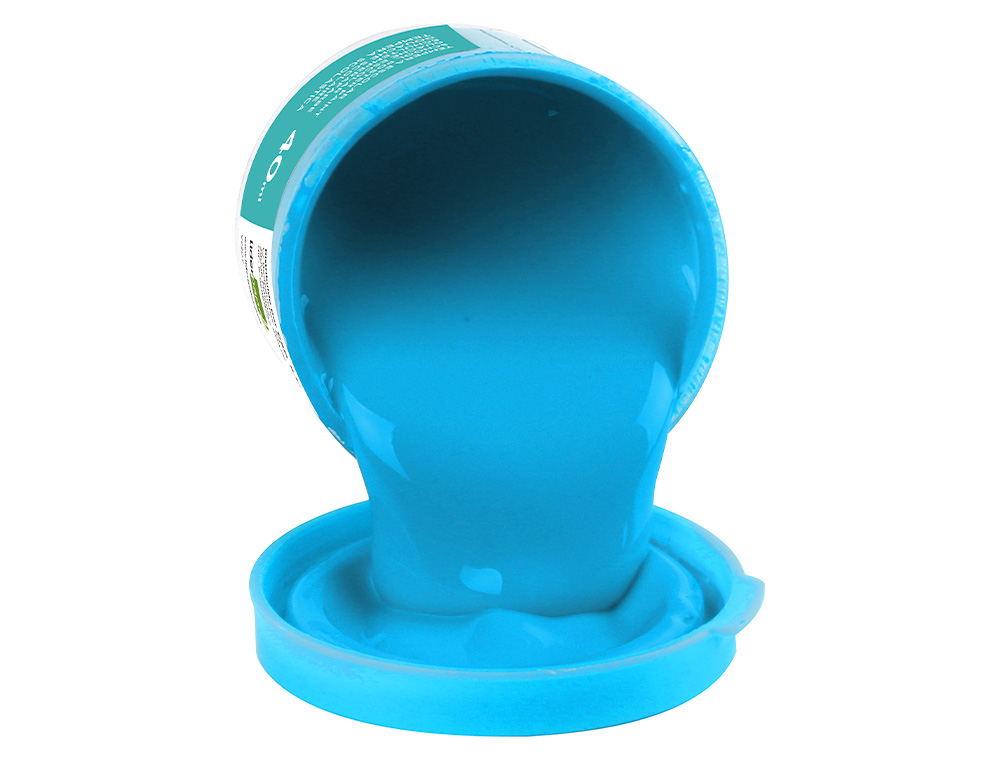 TEMPERA LIDERPAPEL ESCOLAR 40 ML AZUL CIAN