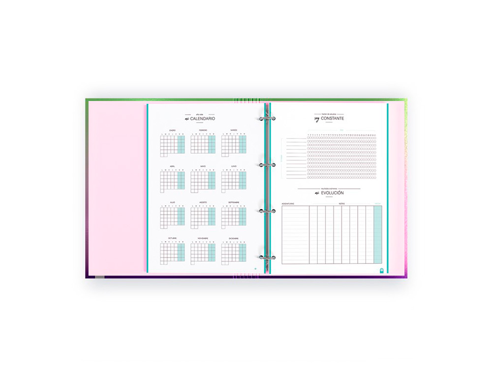 CARPETA CARPEBLOCK CARCHIVO DIN A4 FOAM CON RECAMBIO BONUS 360º SOFT STYLE COLOR VERDE LIMA