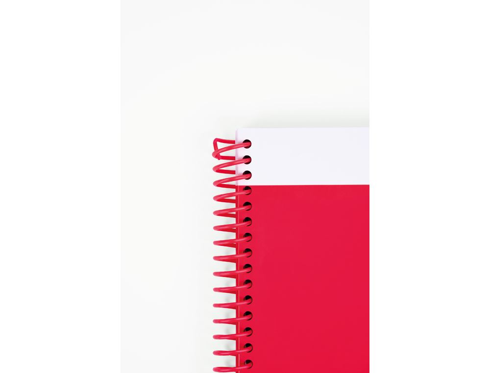 CUADERNO ESPIRAL MILAN SERIE NATA 624 SINCE 1918 DIN A4 TAPA DURA 80 HOJAS 95 GR CUADRO 5 MM COLOR ROSA