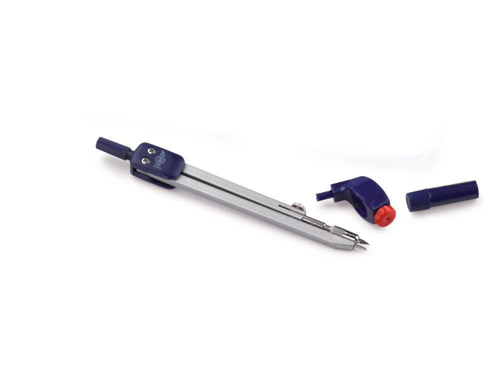 COMPAS FAIBO CON ADAPTADOR UNIVERSAL CON ESTUCHE PLASTICO COLOR AZUL
